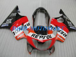 Injection Mould Customised Fairing set for HONDA CBR600F4 99 00 CBR600 F4 1999 2000 CBR 600 F4 600F4 CBR600 red black Fairings body kit HP38