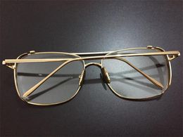 Wholesale-gold glasses frames for men brand optical glasses women frames clear trae glasses metal frame square eyeglasses women clear lens