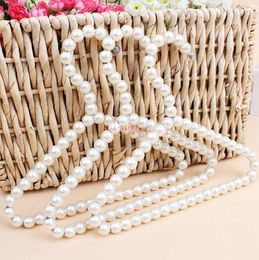 100pcs 20cm Children Pearl Clothes Hanger Pet Dog Clothes Rack Baby Kids Pearl Hangers