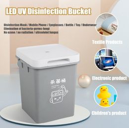 UV Sterilizer Bucket UV Clothes Disinfection barrel for Baby Bottle Toys Toothbrush Beauty Tools LED UV Dis-infection Bucket USB CY88-15