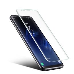 wholesale pet screen UK - Ultra-thin PET Screen Protector Suit for Samsung Galaxy S8 Plus 3D Heat bending Membrane 0.1mm
