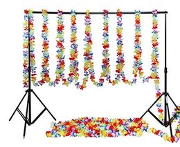 Tropical Hawaiian Flower Garland Luau Party Decoration Wedding Birthday Halloween Christmas Long Banners background Decor 200cm-3000cm