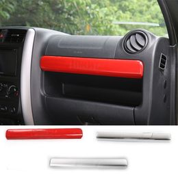 Car Copilot Storage Box Decoration Strip Decoration Cover ABS For Suzuki Jimny 2007-2017 Car Interior Accessories