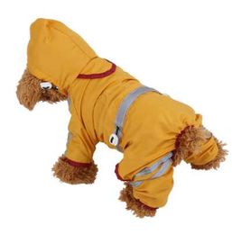 HURRISE Waterproof Dog Clothes Fashion Pet Raincoat Puppy Dog Cat Hoodie Rain Coat Small Dog Jacket Clothes Pet Supplies Hot