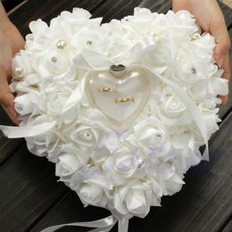 Shop White Wedding Ring Bearer Pillow Uk White Wedding Ring
