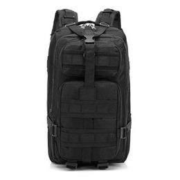 Multi-functional outdoor Bags 30L 3P Military Backpack For Camping Travelling Hiking Trekking - Black