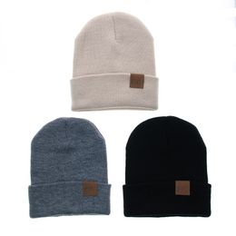 Hot-selling Woollen caps C children's standard cap hat autumn and winter new beanie hat WY980