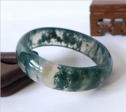 2019 explosion Drop Shipping Natural Water Grass Agate Bracelets Lucky Amulet Jade Bracelets For Women Men Gift