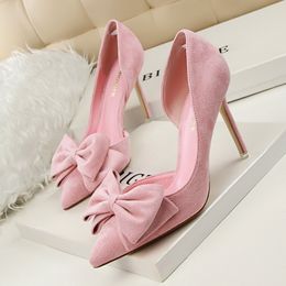 italian shoes women designers women high heels ladies Butterfly-knot stiletto shoes woman wedding shoes heels women pumps extreme high heels