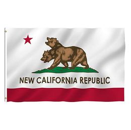 American USA State New California Flag 150x90cm 3X5ft Banner Polyester Fabric 100% Screen Printing, free shipping