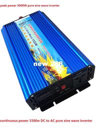 Freeshipping DC24V to AC220V 1500W pure sine wave inverter,solar power inverter with auto transfer switch,car inverter