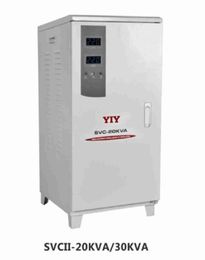 SVC-20KVA Vertical AC220V 4% Automatic Voltage Regulator Stabiliser Single Phase Servo Type Motor Adjust Input Range 160-250V L-N Monophasic Home Office Use