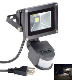 PIR Infrared Motion Sensor led floodlight 10W 20W 30W 50W 100W COB IP65 led Flood Light for Garden led spotlight outdoor