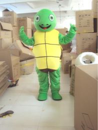 Professional custom Tortoise Turtle Mascot Costume cartoon little cuckold animal character Clothes Halloween festival Party Fancy Dress