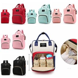 Baby Diaper Backpacks Waterproof Newborn Diaper Bags Large Travel Maternity Backpack Nappy Nursing Handbag 6 Designs Wholesale DHW2427