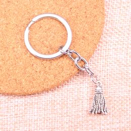 New Keychain 20*12mm tassels fringing Pendants DIY Men Car Key Chain Ring Holder Keyring Souvenir Jewellery Gift