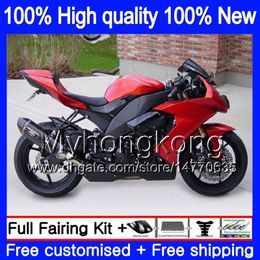 Body For KAWASAKI ZX 10 R ZX1000C ZX-10R 2008 2009 2010 Bodywork 217MY.27 ZX 10R 1000CC ZX1000 ZX10R 08 09 10 Full Fairing Factory red