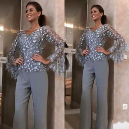 mother of the bride silver pantsuit