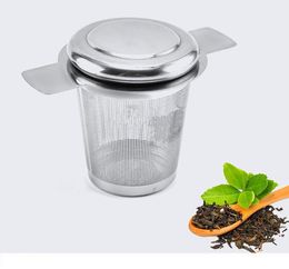 Kitchen Accessories Mesh Tea Tools Infuser Metal Cup Stainless Steel Strainer Tea Leaf Filter Sieve Tea-Bag Holder SN4572