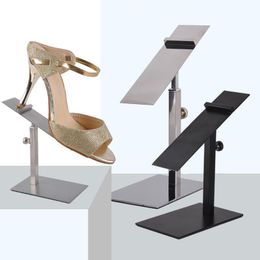 Stainless Steel Shoe Bracket metal Shoes Display Rack on Table Shelf Shop Window High-heeled Shoes Display Riser holder Stand