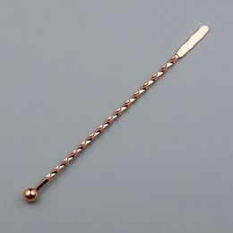 Newest 304 Goldbaking Stainless Steel Cocktail Martini Glass Picks Dessert Forks Stirring Sticks Cocktail Coffee Milky Tea Mixing Stirrer