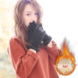 Fashion- Winter Warm Woolen Gloves Gloves Christmas Gift Students Outdoor Sports Driving Riding Gloves Full Finger Mittens