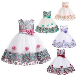 Baby Clothes Princess Party Dresses Bridesmaid Pageant Dress Wedding Ball Gown Dresses Formal Summer Dance Tutu Dress Stage Costume C4660