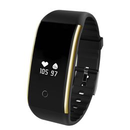 professional monitors UK - V9 smart bracelet blood pressure heart rate monitor fitness tracker IP67 professional waterproof pedometer sports wristband