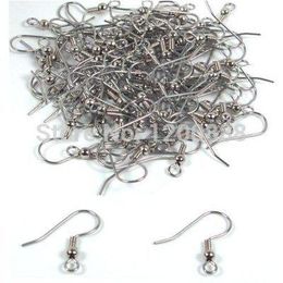 Clasps Hooks quality Surgical Steel Ball & Coil Earring Hooks 18mm 4E019