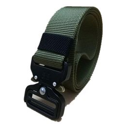 Tactical Rigger Belt, Nylon Webbing Waist Belt Military Belt with V-Ring Heavy-Duty Quick-Release Buckle wholes free shipping