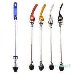 Wholesale-2Pcs Aluminium Alloy Bicycle Quick Release Wheel Hub Skewers Road Mountain Bike Rear Skewer Bolt Lever Axle Bicycle Parts