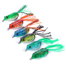 Hengjia 300pcs soft frog Lure Topwater High carbon Soft Bait 5.5CM 12.5G Fresh Water Bass Walleye Crappie Minnow jig lure