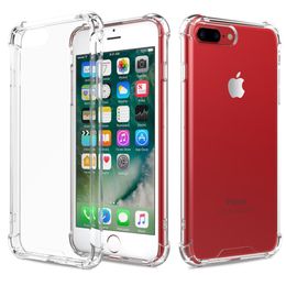 Fit Shockproof Transparent PC Back TPU Bumper Scratch Protection Case Cover for iPhone 6 6S iPhone 7 8 PLUS X XS XR 11 PRO MAX SE 2 2020