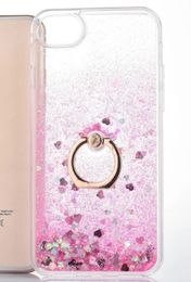 Quicksand Transparent Case For iPhone X XS Max 6 7 8 Plus Hybrid Ditsy bling phone cases for Samsung Note8 S9