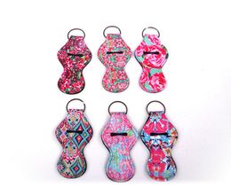 Wholesale Neoprene Chapstick Holder Keychain Girl Chapstick Lipstick Keychain For Sale Gift Favours Valentines Gift Durable free ship