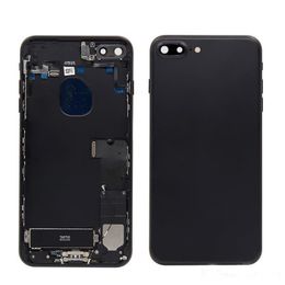 housing chassis NZ - 5.5 lnch For IPhone 7Plus Back Middle Frame Chassis Full 7Plus Housing Assembly Battery Cover Door Rear with Flex Cable.