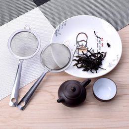 17.5*7cm Stainless Steel Fine Mesh Strainer Colander Flour Sieve with Handle Juice Tea Ice Strainer Kitchen Tools LX8221