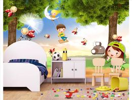3D Custom wall papers home decor photo wallpaper Beautiful forest scenery children's playground children's room kids room background mural