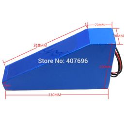 1500W 36V 28AH lithium ion battery 36V triangle ebike battery with free bag use 3.7V 2200mah 18650 cell 50A BMS 3A Charger