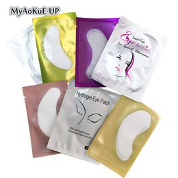 100pcs Disposable Eye Pads Lash Paper Patches Colourful Eyelash Extension Eye Tips Sticker Wraps Make Up Tools Eyelash Pad