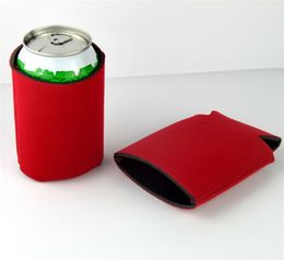 Wholesale Many colors Blank Neoprene Foldable Stubby Holders Beer Cooler Bags For Wine Food Cans Cover ST892