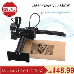 NEJE Master 3500mw 405nm Desktop CNC Laser Engraver Portable DIY Engraving Carving Machine Laser Cutting Engraving Machine