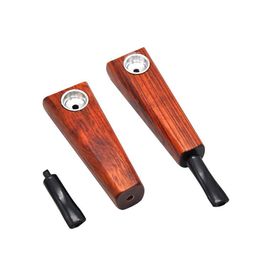 2025 Handmade Removable Wood Pipe Red Sandalwood Pipe Solid Wood