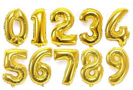 40inch Helium Air Balloon Number Letter Shaped Gold Silver Inflatable Ballons Birthday Wedding Decoration Event Party Supplies