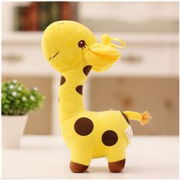 18cm Unisex Cute Gift Plush Giraffe Soft Toy Animal Dear Doll Baby Kid Child Christmas Birthday Happy Colorful Gifts 5 colors LA200