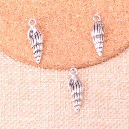 60pcs Charms conch shell 24*8mm Antique Making pendant fit,Vintage Tibetan Silver,DIY Handmade Jewellery