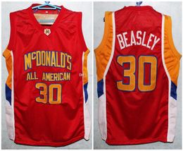 Mcdonald's All American Michael Beasley #30 Retro Basketball Jersey Mens Ed Custom Any Number Name Jerseys