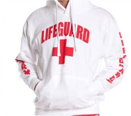 Sports Hoodies Red Cross Autumn and winter Lifeguard man Hoodie Sweatshirt Red Life Guard Unisex XS-2XL