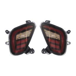 2Pcs Reflector For Mitsubishi Eclipse Cross 2017 2018 2019 2020 LED Rear Bumper Light Fog Lamp Brake Turn Signal Reverse Light278I