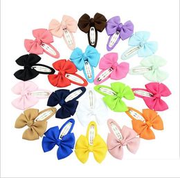 Korean Style Toddlers Hair Accessories Best Sale Girls Fashion DIY Bow Ribbon Hair Clips Kids Pretty Candy Color Hairpins